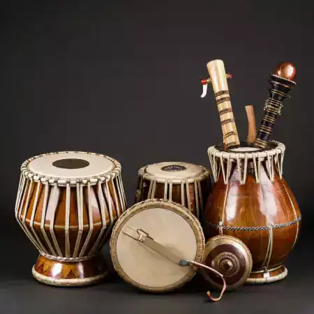 Traditional Indian instrument repair