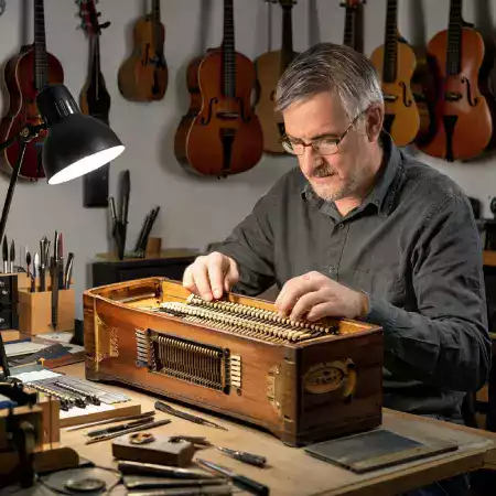 Vintage guitar restoration